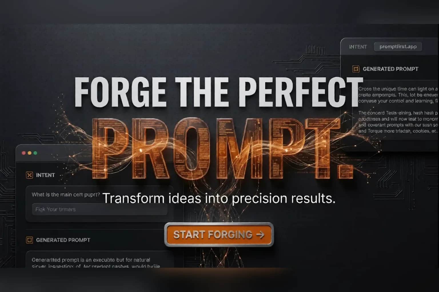 PromptForge prompt engineering toolkit preview
